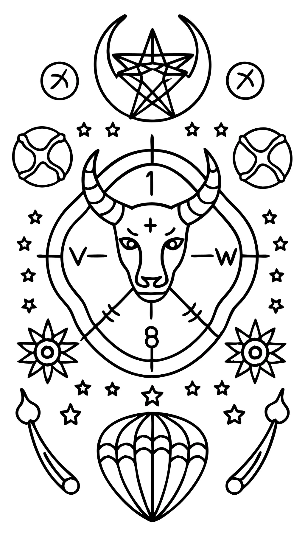 horoscope coloring pages